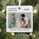 Search for our first photo christmas tree decorations 2 photos