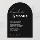 Search for modern black wedding invitations Bold