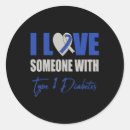 Search for someone stickers Type one diabetes awareness