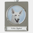 Search for white german shepherd christmas tree decorations Puppy