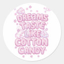 Search for cotton candy pink stickers Sweet