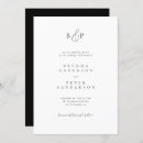 Search for formal classy elegant wedding invitations Black and white