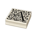 Search for monogrammed monogram initial letter rubber stamps Classic