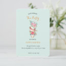 Search for high tea baby shower invitations Floral tea party