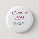 Search for 30th birthday badges Calligraphy typography elegant romantic