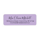 Search for solid colour return address labels Modern