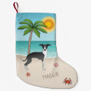 Search for black and white dog christmas stockings Cute