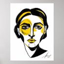 Search for abstract woman art posters Yellow