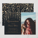 Search for black gold quinceanera invitations Quinceañera