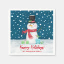 Search for snowman napkins Winter