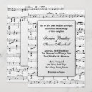 Search for musical 7x5 invitations Music notes