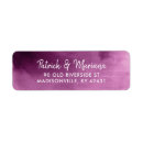 Search for purple ombre return address labels Watercolor