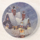 Search for vintage santa claus coasters Winter