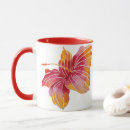 Search for red hibiscus flower mugs Elegant