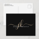 Search for fancy initial postcards For her