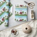 Search for red barn wrapping paper Kids