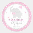 Search for polka dot baby shower stickers Pink