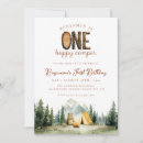 Search for adventure 1st birthday invitations Mountain