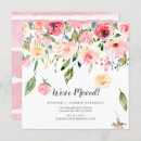 Search for watercolor flowers housewarming invitations We have moved