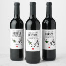 Search for funny christmas wine labels Reindeer