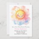 Search for ray of sunshine baby shower invitations Pink
