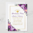 Search for violet floral invitations Purple