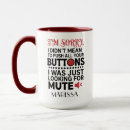 Search for push button mugs Cute modern typography