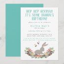 Search for hip birthday invitations Bunny