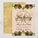 Search for holiday birthday invitations Gold