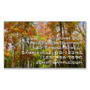 Search for fall business cards Forest