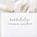 Search for classic black and white return address labels Clean