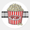Search for movie night party stickers Retro
