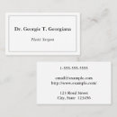 Search for classy business cards Doctor