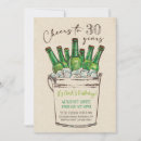 Search for cheers and beers 30th birthday invitations Beer party