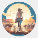 Search for horse girl stickers Cowgirl
