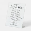 Search for schedule wedding signs Timeline