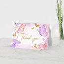 Search for butterfly thank you cards Pink