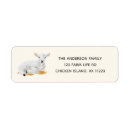 Search for baby lamb return address labels Watercolor