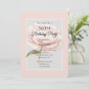 Search for pretty 50th birthday invitations Floral