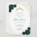 Search for green gold quinceanera invitations Roses