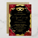 Search for red dress quinceanera invitations 15th birthday