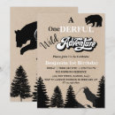 Search for wild adventure invitations Bear