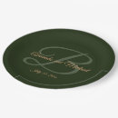 Search for green and gold paper plates Leaves