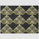 Search for vintage art deco tissue paper Black