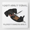 Search for dachshund clocks Black