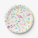 Search for music paper plates Pattern