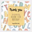 Search for boys birthday thank you stickers Party
