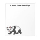 Search for panda bear notepads Illustration