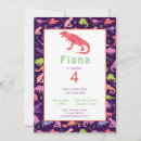 Search for pink dinosaur invitations Girls
