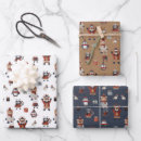 Search for christmas animal wrapping paper Reindeer